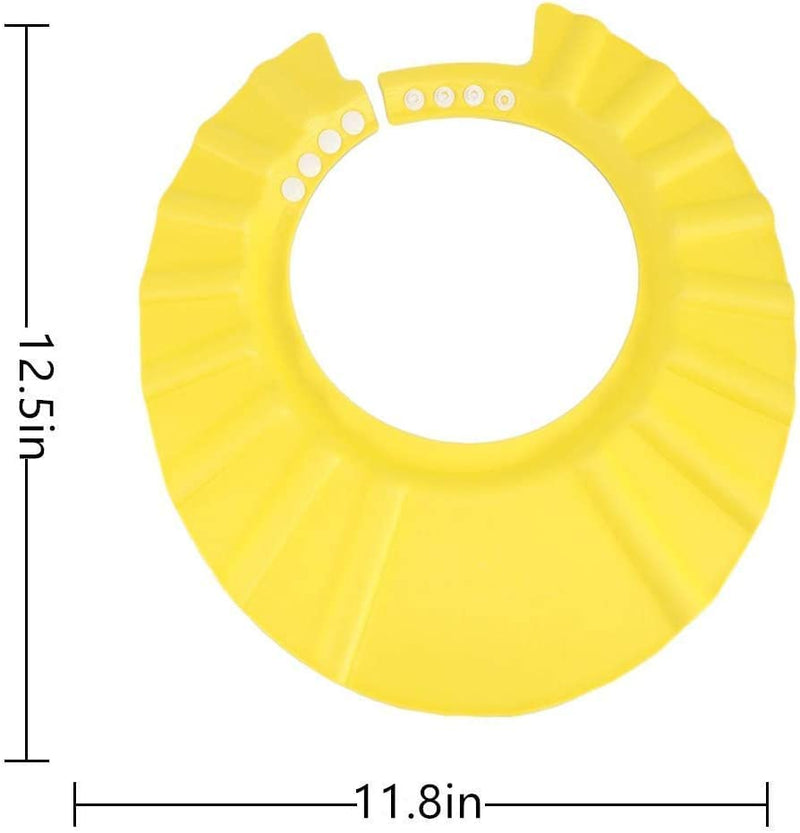[Australia] - 3Pack Baby Shower Cap Bath Visor for Toddlers Shampoo Cap Shower Protection Hat - Adjustable Soft Hair Washing Guard, Bath Shield Visor Hat,Eyes and Ears Head Protection for Baby, Kids, Children 