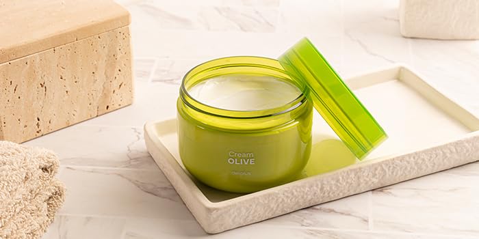deliplus Olive Oil Intensive Rich Moisturizing Hand and Body Cream Treatment for Dry Skin with Karite and Vitamin E 6.75 fl oz (Pack of 1)