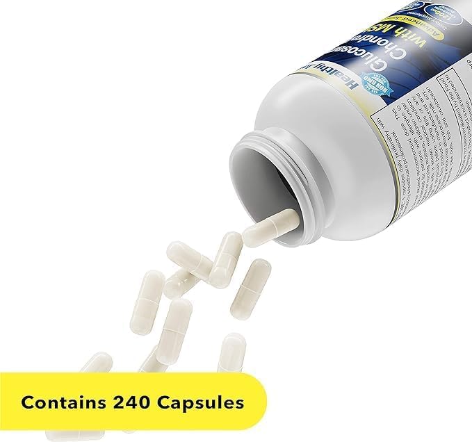 [Australia] - Advanced Mobility & Flexibility Support Formula with Glucosamine, Chondroitin & MSM – 240 Capsules for Active Lifestyles & Daily Wellness 