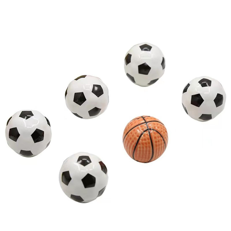 [Australia] - 10Pack Basketball Shape Drawer Knobs, Decorative Basketball Cabinet Knobs Door Handles Ceramic Knobs, with Mounting Screws 10 