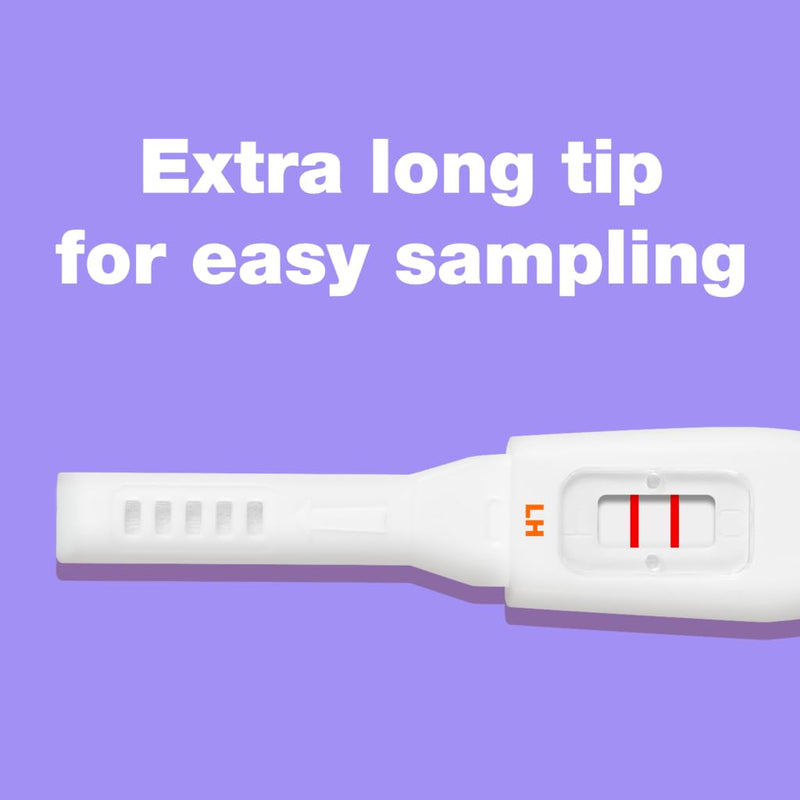 Easy@Home 25 Ovulation Test Sticks, Midstream Fertility Test Kit | FSA Eligible Ovulation Predictor Kit for Women, Powered by Premom Ovulation Predictor App, Period Tracking 25 Count (Pack of 1)