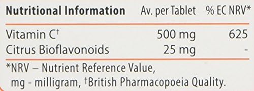 Vitamin C Tablets Sustained Release with Bioflavonoids - 120 Tablets 120 Vitamin C Tablets
