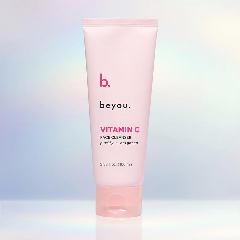 Beyou. Vitamin C Face Cleanser – K-Beauty Clean Skin Care – Gentle Cream to Foam Face Wash for All Skin Types Including Sensitive Skin – Makeup Remover Korean Skincare – 3.38 fl oz Step 1. Cleanser 3.38 Fl Oz (Pack of 1)