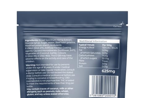 Herbal Health CBD Peach Rings 25mg 25 Pack - PeachFlavour Broad Spectrum CBD Bottles for Sleep & Anxiety Support, 750mg Total CBD