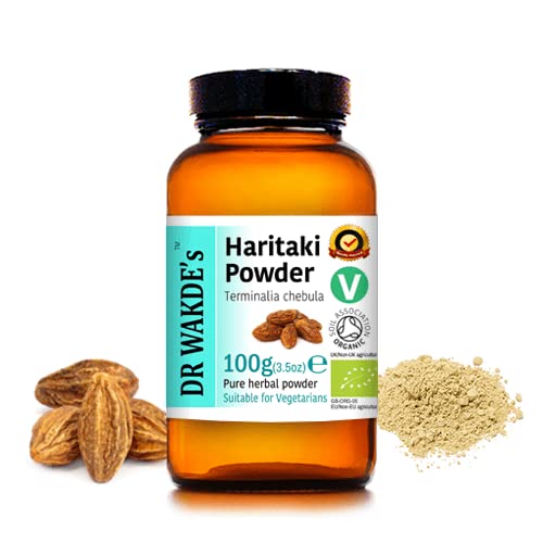 [Australia] - DR WAKDE'S Organic Haritaki Powder (Hirda | Terminalia chebula) - 100g (3.5oz) | Pure, Raw & Dried Powder | Ayurvedic Herb | Vegan | Nothing Added, Nothing Removed | Same Day Dispatch 3.53 Ounce (Pack of 1) 