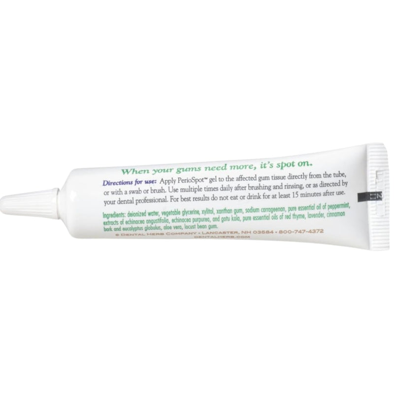 [Australia] - Dental Herb Company - PerioSpot Mouth Sore and Gum Care Gel - Soothes and relieves discomfort from canker sores and gum irritation (.5 oz.) 