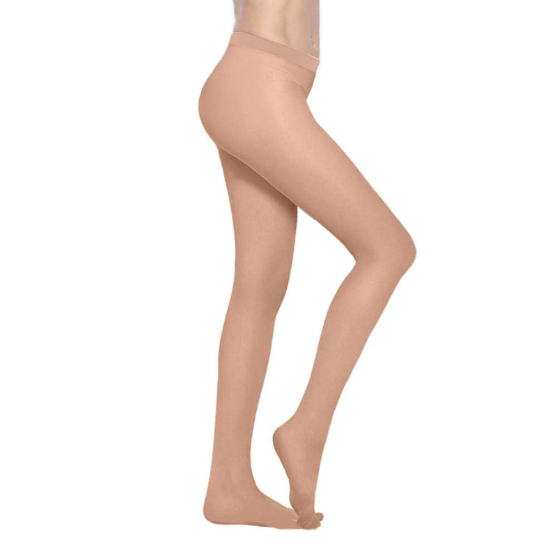 [Australia] - 20-30mmHg Compression Pantyhose for Women, Medical Compression Stockings, High Waist Opaque Compression Tights for Lymphadema Edema, Swelling, Varicose Veins, Support Hose for Teacher Doctor XL Beige 