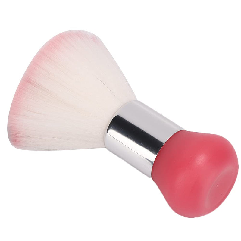 [Australia] - ZJchao Neck Duster Neck Duster Brush, Broken Hair Sweep Brush with Abs Handle, Barber Shop and Salon Nylon Shaving Brush for Face and Neck () Pink 