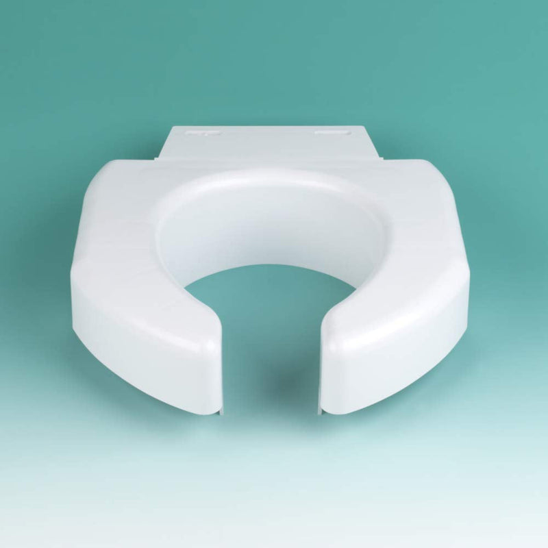 [Australia] - SP Ableware 37228 Secure-Bolt 3" Elevated Toilet Seat with Convertible Open/Closed Front, Plastic, White 