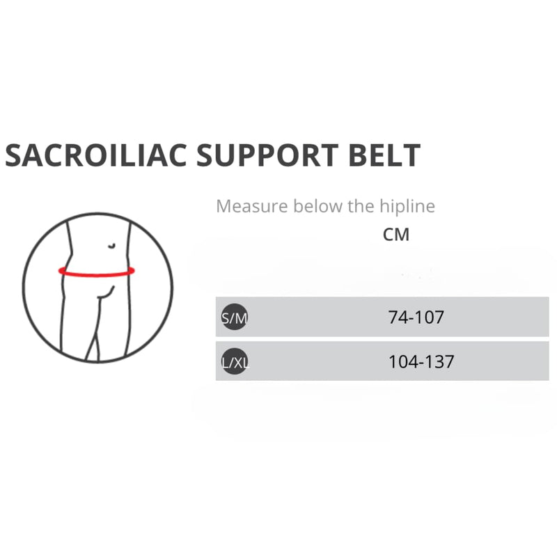Thermoskin Sacroiliac Belt, Black, Medium, 3.4 Ounce Medium (Pack of 1)