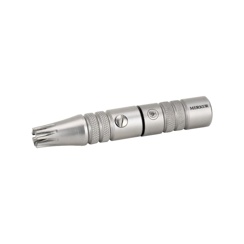 [Australia] - MERKUR Nose & Ears Hair Trimmer, Safe Hair Removal Tool for Men & Women, Twist and Cut Mechanism, Stainless Steel Clip, Easy to Clean, Battery-Free 