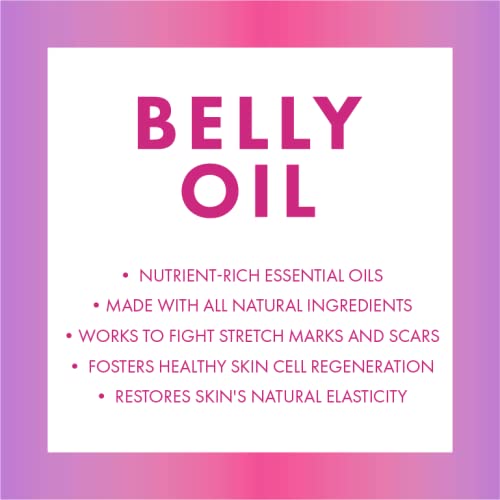 Belly Oil for Pregnancy and Stretch Marks Reduction - All Natural Scar Prevention Therapy - Safe to Use During and Postpartum - Uneven Skin Tone Dermatologist Recommended - 4 Fl Oz by Provence Beauty Renewed