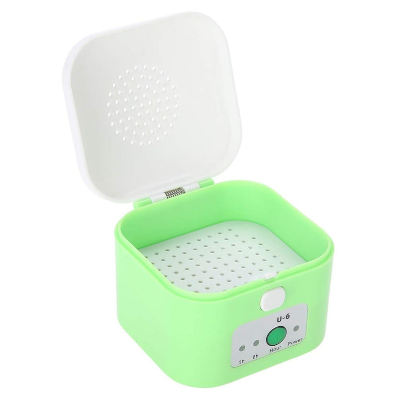 Nikou Hearing Aid Dryer Electric USB Drying Box, Headphone Dehumidifier, Moisture Proof Hearing Aid Dryer Case Green