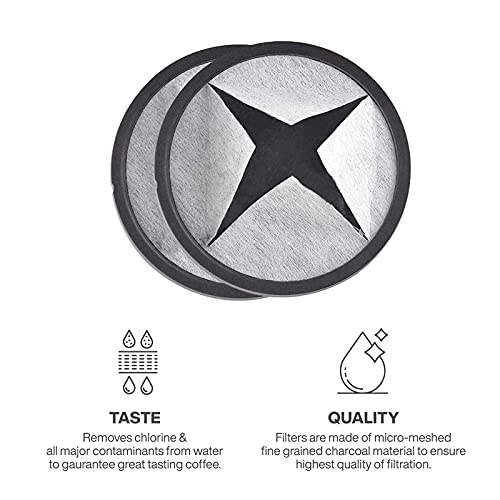 [Australia] - 12-Pack Replacement Charcoal Water Filter Discs for Mr. Coffee Brewers Coffee Machines 