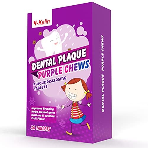 Dental Plaque Disclosing Tablets for Kids & Adults - Showing Plaque by Changing Color - Helps Teach Brushing Habits for Clean Teeth - 108Count 1 Count (Pack of 108)