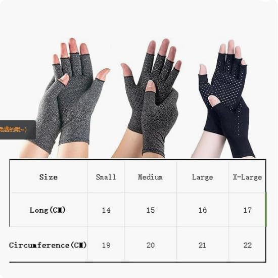2 Pairs Bamboo Arthritis Gloves for Men Women,Compression Glove,Premium Bamboo Gloves,Compression Gloves for Arthritis Medium Gray B