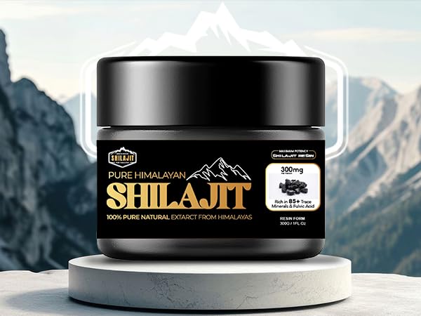 Himalayan Shilajit Resin 30g | 75%+ Fulvic Acid | 3 Months Supply | 100% Pure Gold Grade | Lab Tested | 80+ Trace Minerals | Energy, Stamina & Vitality Supplement for Men & Women | COA Included 1 count (Pack of 1)