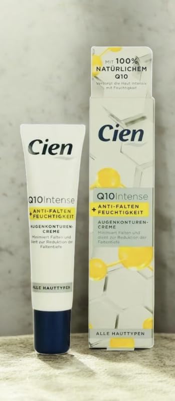 cien Anti-Wrinkle Eye Contour Cream with Q10 and Hyaluronic Acid and Vitamin E 15ml (0.51 Oz)