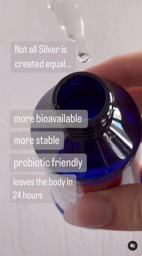 [Australia] - Silver Biotics Liquid 30 PPM Patented Multivalent SilverSol Technolology | Bio-Hacking Immune Building Natural Support |4 oz. Dropper 4 Fl Oz (Pack of 1) 