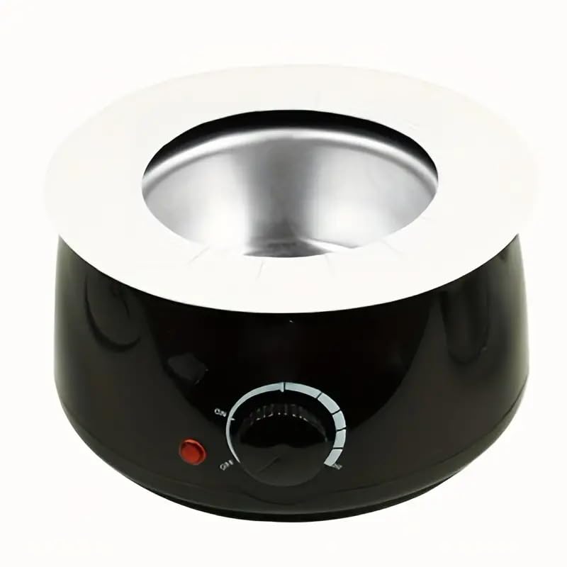 2pcs Silicone Wax Warmer Liner & 50 Pcs Waxing Sticks Body Hair & 50 Pcs Protective Collars Ring Removal Sticks Applicator Easy to Clean Non-Stick Wax Pot Silicone Bowl Purple-2