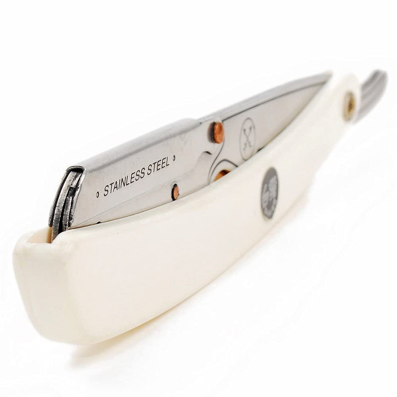 [Australia] - Parker SRW Professional Stainless Steel Barber Razor with 100 Premium Blades – Replaceable Blade Straight Razor for Precision Grooming, Men’s Shaving & Barbershop Use | Iconic Brand 