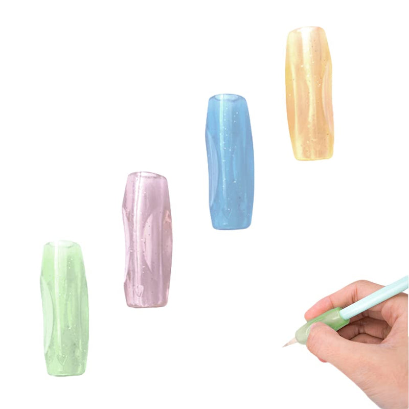 [Australia] - CCLKHY Pack of 4 silicone pen grips, writing aid grip, pencil grips, for children, students 