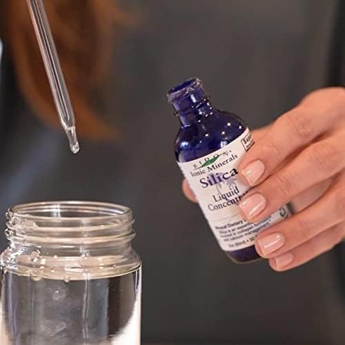 [Australia] - Eidon Ionic Minerals Liquid Silica Mineral Concentrate - Silica Supplement for Hair, Skin and Nails, Silica Drops to Support Collagen Production, Joint and Bone Health, No Added Sugar - 2 oz, 2 Pack 2 Fl Oz (Pack of 2) 