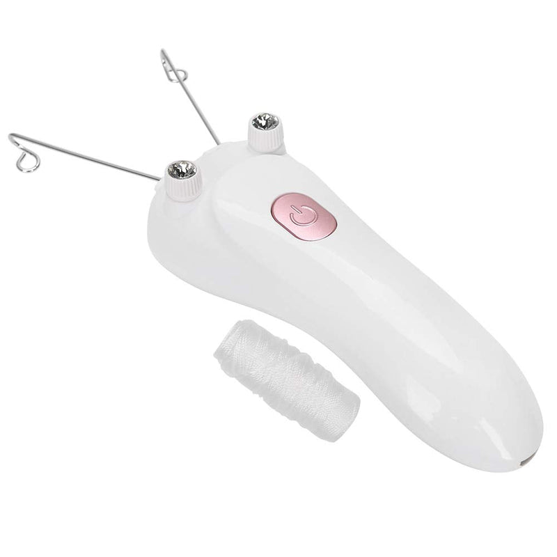 [Australia] - Threading Hair Removal, Hair Removal Device, Electric Threading Epilator USB Hair Remover for & Body Hair Removal with Cotton Thread Roll (Pinks) 