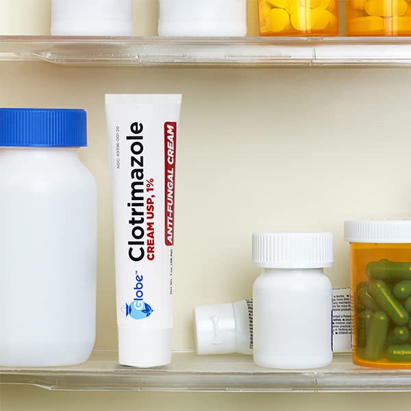 [Australia] - Globe (6 Pack) Clotrimazole Antifungal Cream 1% USP, 1 oz, Anti Fungal Treatment, Relieves Itching, Burning, Cracking and Scaling Associated Athletes Foot, Jock Itch, Ringworm and More 