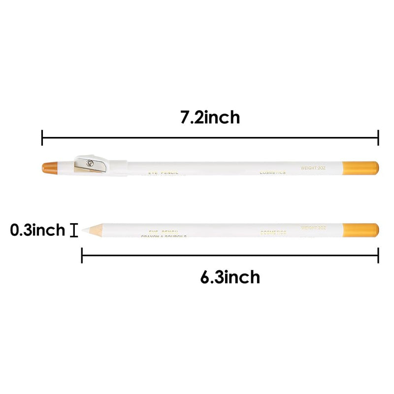 [Australia] - Jenngaoo Beard pen, hairdressing pen with integrated sharpener, beard filler pen, hairline contour pen, men's shaving care tools (white). 