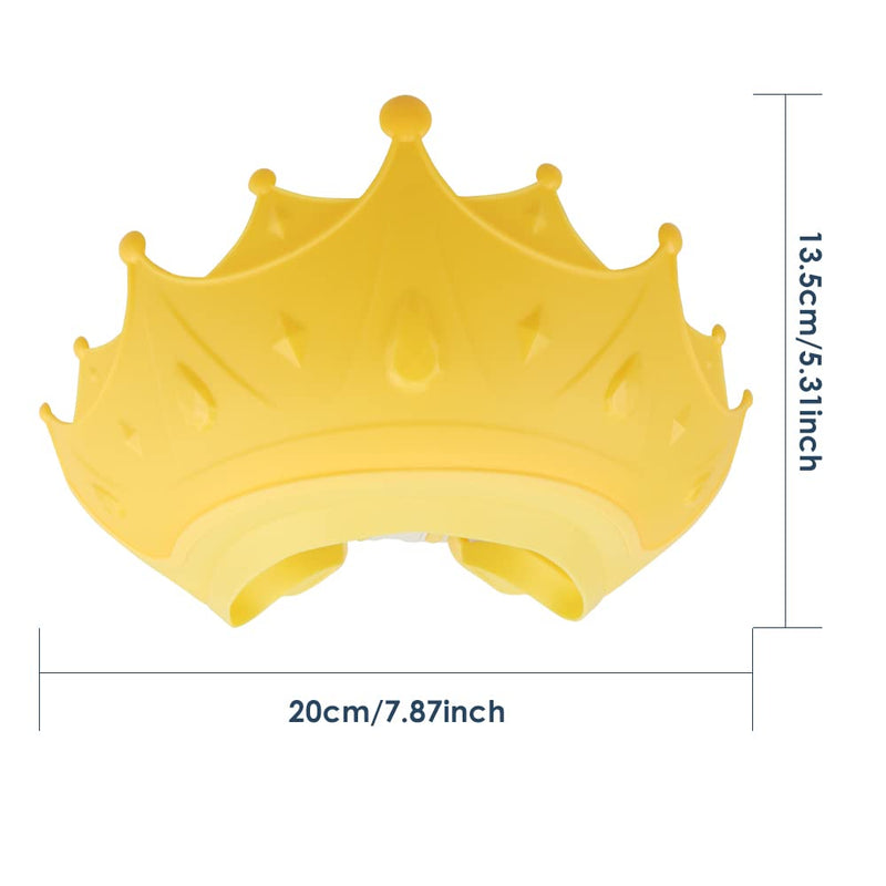 [Australia] - 2 Pieces Soft Baby Shower Cap Soft Adjustable for Washing Hair Shield Safe Visor Cap Bathing Shampoo Shower Protection Bath Hat for Toddler Kids Children 