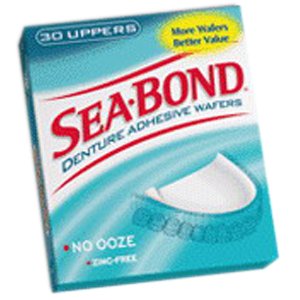 SEA-BOND Denture Adhesive Seals Uppers Original, 30 Each
