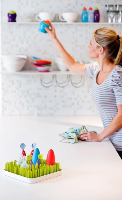 [Australia] - Boon Grass Countertop Drying Rack, Green 1 Count (Pack of 1) 