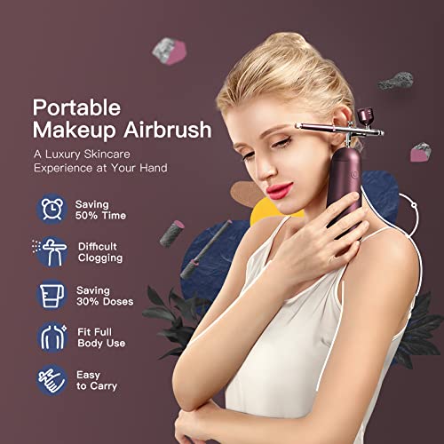 [Australia] - GX Nano Ionic Cold Mist Sprayer Facial Steamer, Portable and Rechargeable Face Humidifier Atomizer, Serum Toner Deep Humidification and Facial Spa, Ladys Gifts Skin Care Tool（Purple） Sandy Purple 