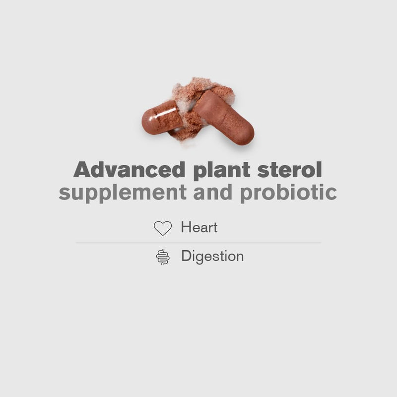 HeartPro® 900mg Plant Sterols | 8 Billion Protiotics | Supplement to Lower Cholesterol | with Ginger Root, CoQ10, Black Garlic | 60 Vegan Capsules, 2-A-Day