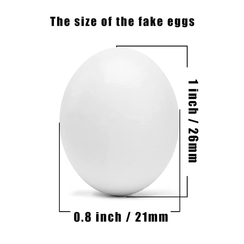 8Pcs Fake Bird Eggs, Stop Egg Laying fit Cockatiels, Green Cheeks, Lovebird, Ringneck Dove, Lorikeet, Bourke Parakeet, Quaker Parrots - PawsPlanet Australia