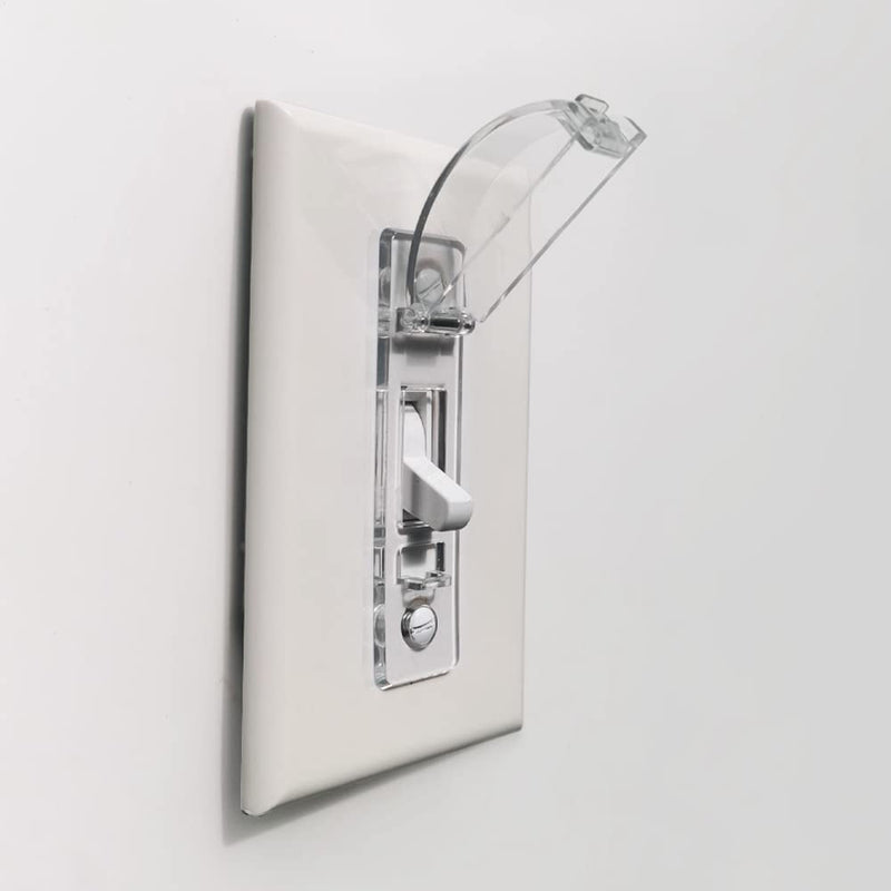 [Australia] - Wall Switch Guard, ILIVABLE Child Proof Light Switch Plate Covers Protects Your Lights from being Accidentally Turned On or Off by Children and Adults (Clear, 2 Pack) 