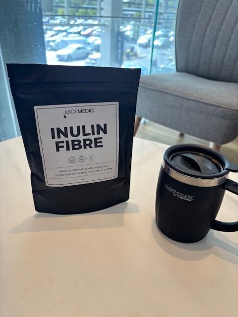 Inulin Fibre Powder 200g – Prebiotic Fibre Supplement for Gut Health, Digestion & Weight Management – Neutral Taste, Easily Mixes in Water, Coffee or Smoothies
