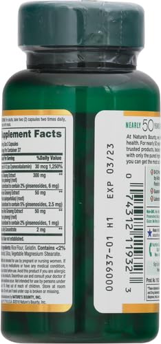 [Australia] - Nature's Bounty Ginseng Complex Capsules Supports Vitality & Immune Function, 75 Capsules Unflavoured 75 Count (Pack of 1) 