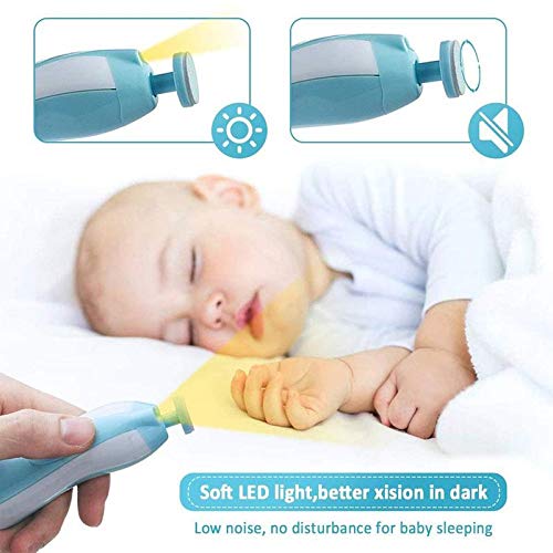 [Australia] - Baby Electric Nail File, 8 in 1 Safe Baby Nail Trimmer, Baby Nail Clippers with 6 Grinding Heads, Baby Nail Care Kit for All Ages 