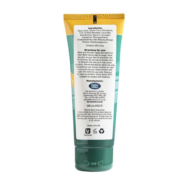 [Australia] - Dermatonics Manuka Honey Heel and Elbow Moisturizing & Exfoliating Cream for Dry and Cracked Heels | Dry Feet Treatment & Cracked Heel Repair for Rough, Dry and Cracked Feet, 2.37 fl oz Tube, 3 Pack 2.37 Fl Oz (Pack of 3) 