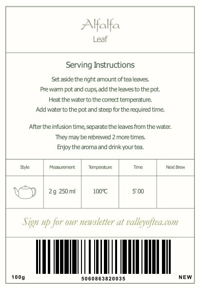 [Australia] - Alfalfa Herb Organic Medicago Sativa - Loose Leaf Quality Lucerne - Erba Medica Tonic - Alfalfa Leaf Organic Dried Alfalfa Leaves Loose Alfalfa Tea Herb Bio Alfalfa Tea Loose Leaf Tea 