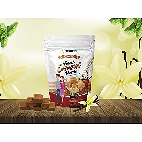 [Australia] - BariatricPal Sugar-Free Calcium Citrate Soft Chews 500mg with Probiotics (90 Count) - French Caramel Vanilla 
