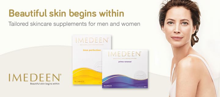Imedeen Time Perfection - 120 Tablets - Skincare Supplements to Support Collagen Formation - Containing Vitamin C and Zinc - Improves Moisture Balance & Helps Skin to Feel Smoother.