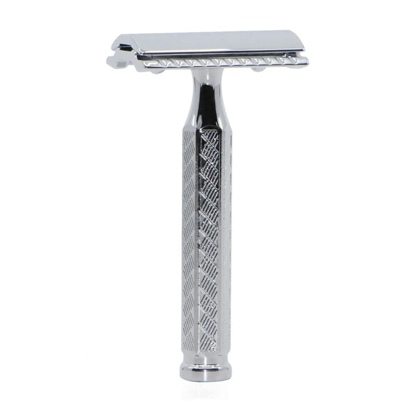 Merkur 3-Piece Double Edge Safety Razor, Chrome-Plated 42001, 1 Count (Pack of 1)