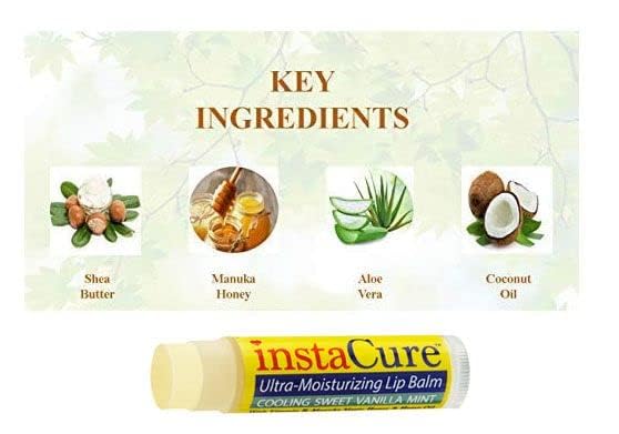 Ultra-Moisturizing Lip Revival Balm. Fast, Soothing Relief & Repair for Cracked, Dry Chapped Lips with Manuka Honey & Vitamin E. Cooling Sweet Vanilla Mint (2 Pack) Peppermint/Vanilla