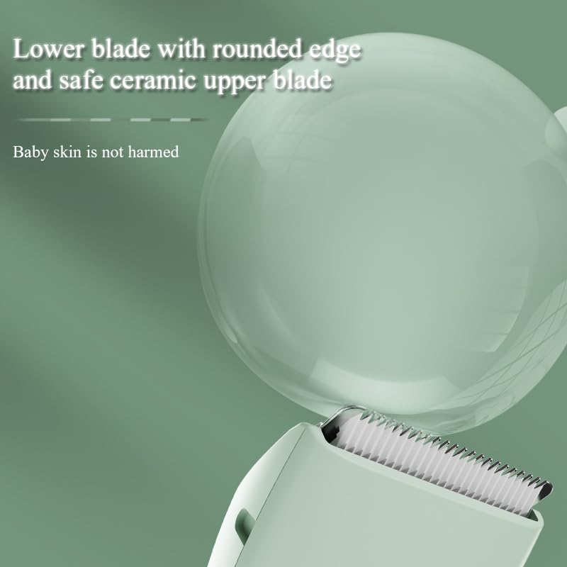 [Australia] - Baby Hair Clippers, Quiet Professional Hair Clippers for Kids, Hair Cutting Kits with LCD Display, Safe Ceramic Blades, Waterproof Rechargeable Trimmer for Autism Children and Infants 