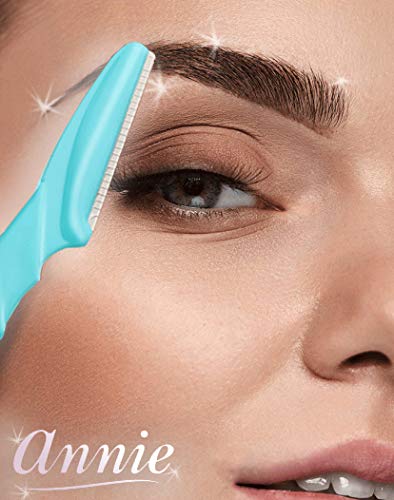 [Australia] - Annie - Professional BrowShaper - (36) Pack - Blue/Pink/Yellow - Stainless Steel - Safety Cover - Professional Shaping in Seconds 