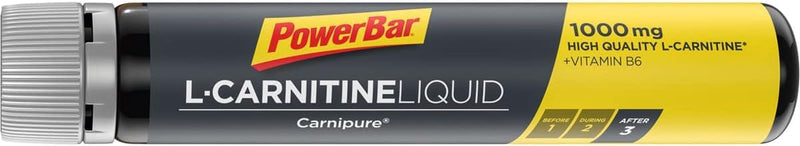 [Australia] - Powerbar L-Carnitine Liquid Ampoules 20x25ml - Dietary Supplement with 1000 mg L-Carnitine and Vitamin B6 Neutral in Taste 25 ml (Pack of 20) 