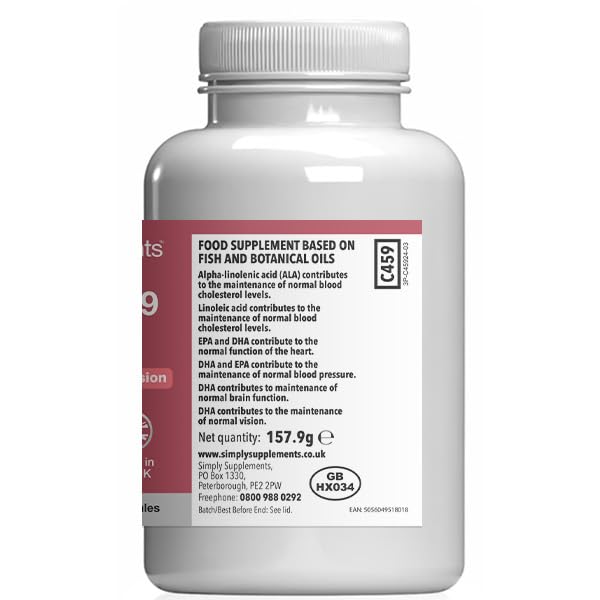 Omega 3·6·9 1000mg Fish Oil | Supports Heart, Brain & Vision Health | 240 Softgels = 80 Days’ Supply | High-Strength Essential Fatty Acids | Purified Fish Oil, Flaxseed & Sunflower Oil | UK-Made Unflavoured 120 count (Pack of 2)